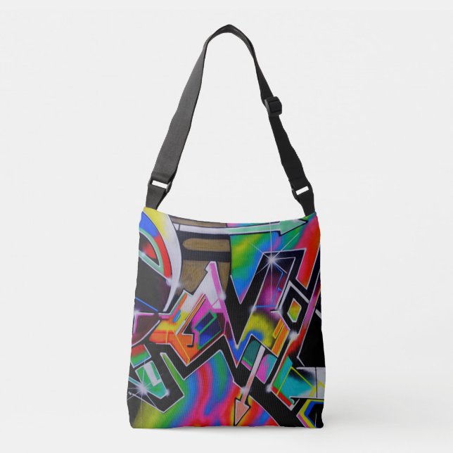 Bolso Cruzado ¡Bolsa de grafiti! (Anverso)