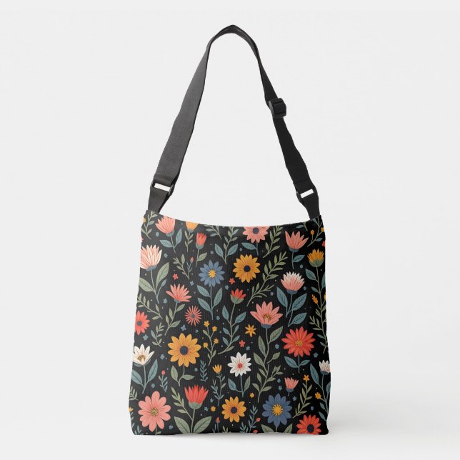 Bolso Cruzado Bonita colección floral de moda (Anverso)