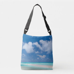 Bolso Cruzado Bonita playa de arena blanca y océano turquesa