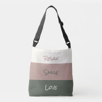 Bonito Relax Smile Love Cross Body Tote Bag