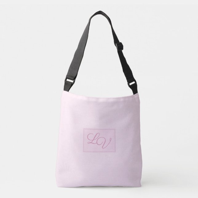 Bolso Cruzado Bonito suave rosa y Rubor (Anverso)