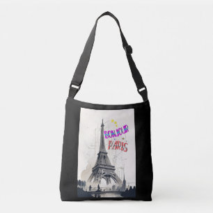 Bolso Cruzado Bonjour Colorful Paris
