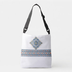 Bolso Cruzado Bordado geométrico amazig marroquí   Tr
