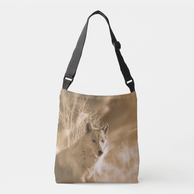 BOLSO CRUZADO BOSQUE BLANCO DE LA MUJER (Anverso)
