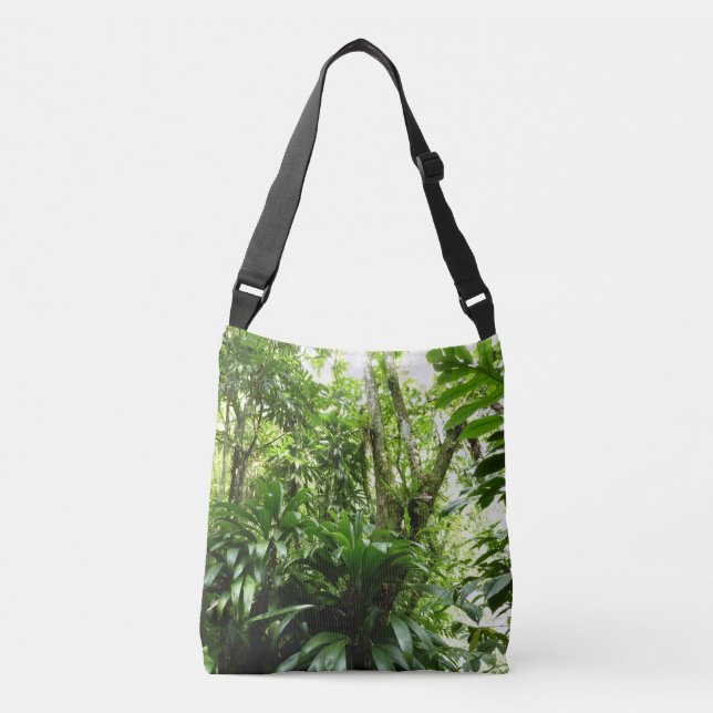 Bolso Cruzado Bosque lluvioso dominicano I Naturaleza tropical v (Anverso)