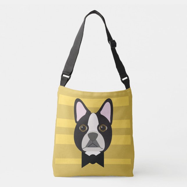 Bolso Cruzado Boston Terrier (Anverso)