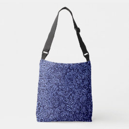 Bolso Cruzado Botanical Pattern in Blue 1