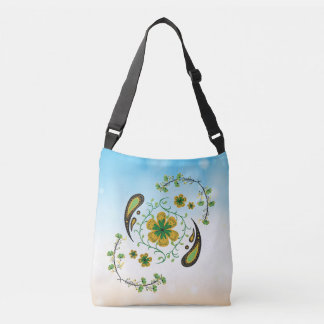 Bolso Cruzado Botánico Espiral de Flor de Taiji