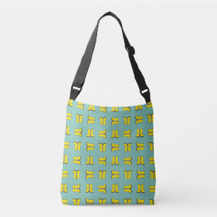 Bolso Cruzado Botas de lluvia amarillas de goma