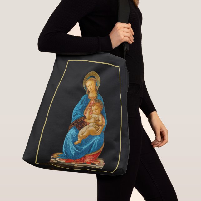 Bolso Cruzado Botticelli Madonna y Child Enthroned (Detalle)