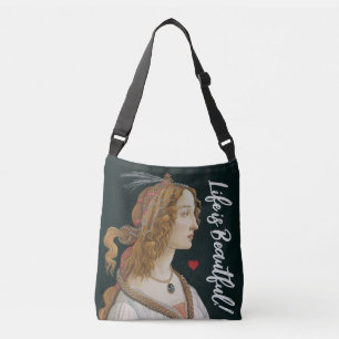 Bolso Cruzado Botticelli Nymph Portrait Pintura Art