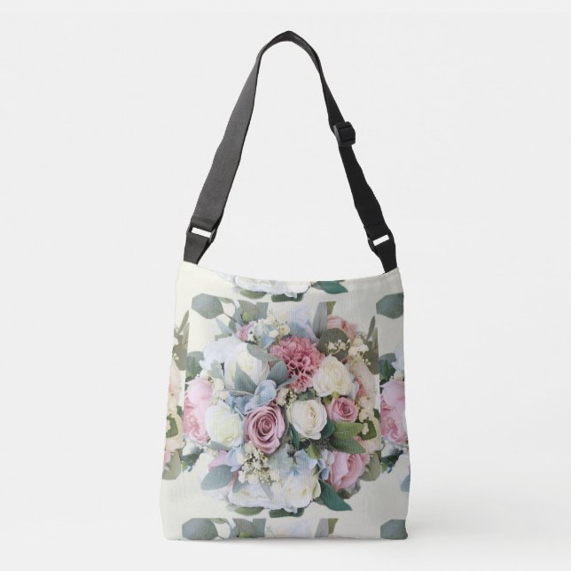Bolso Cruzado Bouquet de flores Pastel (Anverso)