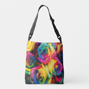 Bolso Cruzado Bouquet Rosas arcoiris