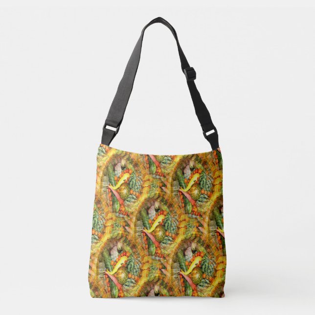 Bolso Cruzado Bouquets de verduras... (Anverso)