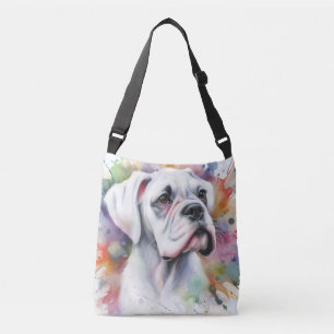 Bolso Cruzado Boxer Dog Alegría Manchada de Tinta Boxer Capricho
