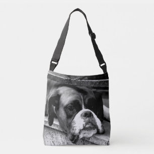 Bolso Cruzado Boxer Dog En Windowsill bagcbcn