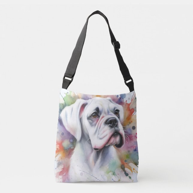 Bolso Cruzado Boxer Whimsical Boxer De Boxer Joy Ink Spattered (Anverso)