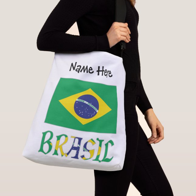 Bolso Cruzado Brasil Bandiera do Brasil Personalizado (Detalle)