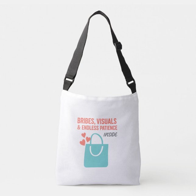 Bolso Cruzado Bribes, Visuals & Endless Patience (Anverso)
