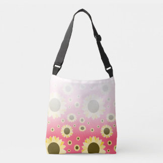 Bolso Cruzado Bright Sunflowers on Pink