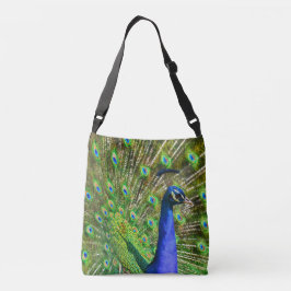 Bolso Cruzado Brillante Blue Peacock