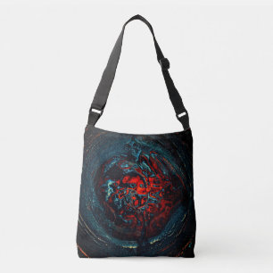 Bolso Cruzado Brillo rojo del Océano Inferno