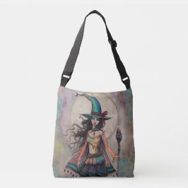Bolso Cruzado Bruja Ópalo de Fuego Arte Fantástico Halloween Wic
