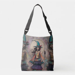 Bolso Cruzado Bruja Ópalo de Fuego Arte Fantástico Halloween Wic