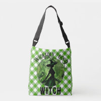 Bruja Pintada Malignamente Bien Verde Gingham Plai