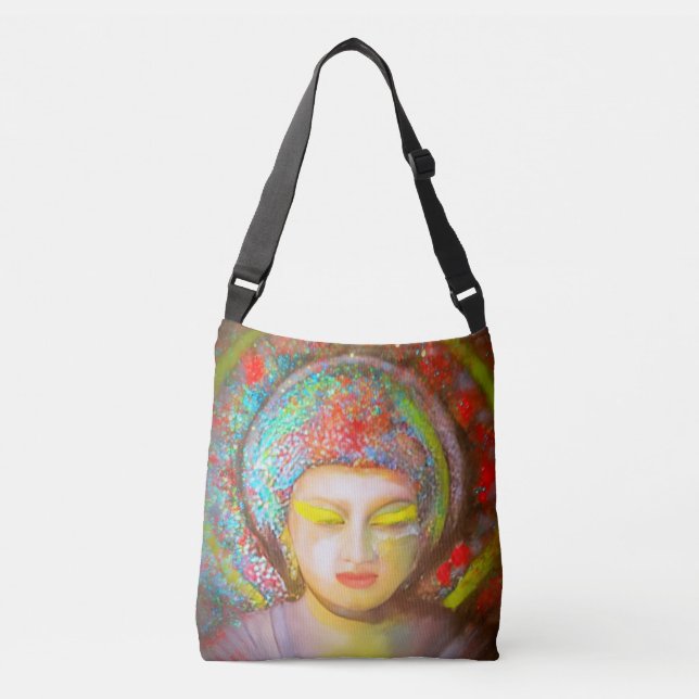 Bolso Cruzado Buda de purpurina (Anverso)