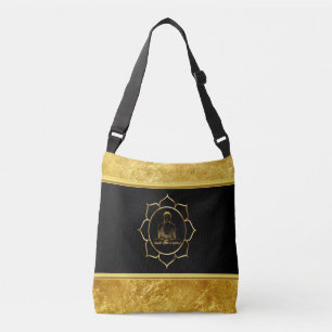 Bolso Cruzado Buda haciendo meditación yoga Relieve metalizado d