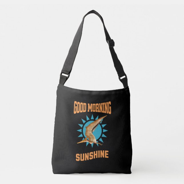 Bolso Cruzado Buenos días Sunshine Pterodactyl Dino (Anverso)