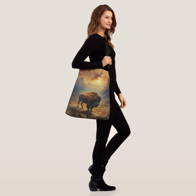 Bolso Cruzado Buffalo Bison Sunset Silhouette (Puesto)
