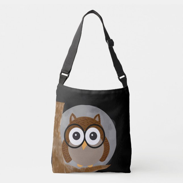 Bolso Cruzado búho nocturno (Anverso)
