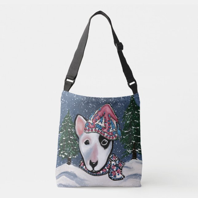 Bolso Cruzado Bull Terrier Miniatura (Anverso)