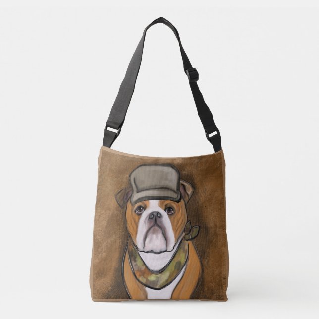 Bolso Cruzado Bulldog (Anverso)