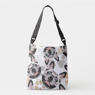 Bolso Cruzado Bulldog francés de las patas del perro del modelo