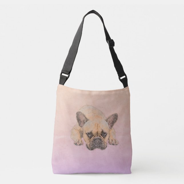 Bolso Cruzado Bulldog francés - perro de Frenchie (Anverso)