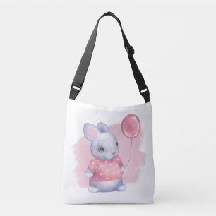 Bolso Cruzado Bunny lindo con globo rosa