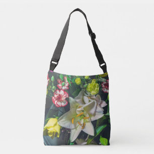 Bolso Cruzado Buqué colorido con lirio