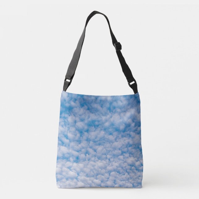 Bolso Cruzado Burbble Mammatus Clouds Blue Sky Nature Photograph (Reverso)