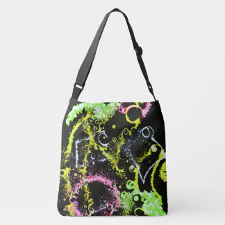 Bolso Cruzado Burbujas y Colores en la Noche