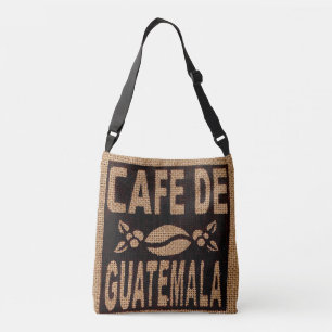 BOLSO CRUZADO BURLAP CAFFEE BAG PURSE TOTE FAUX, GUATEMALA