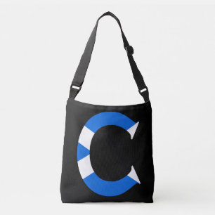 Bolso Cruzado C Monograma sobrepuesto en cbcnt de la bandera esc