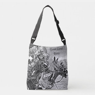 Bolso Cruzado caballeros medievales jousting en arte histórico