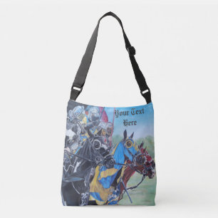 Bolso Cruzado caballeros medievales jousting en arte histórico