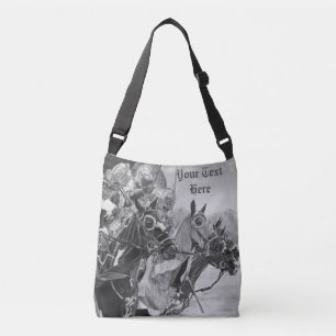 Bolso Cruzado caballeros medievales jousting en arte histórico