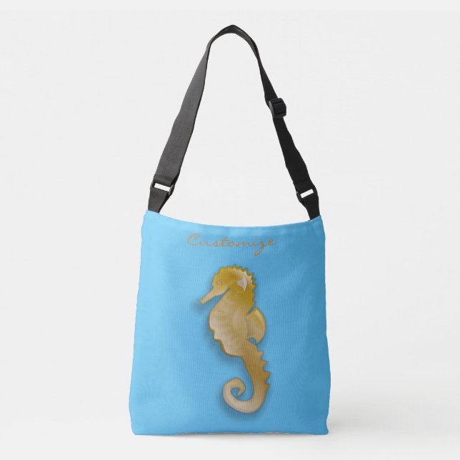 Bolso Cruzado Caballo de mar dorado Thunder_Cove (Anverso)