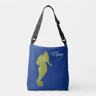 Bolso Cruzado Caballo del Mar Verde Tote elegante de flores