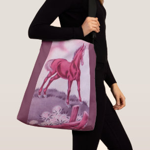 Bolso Cruzado caballo feliz en rosa